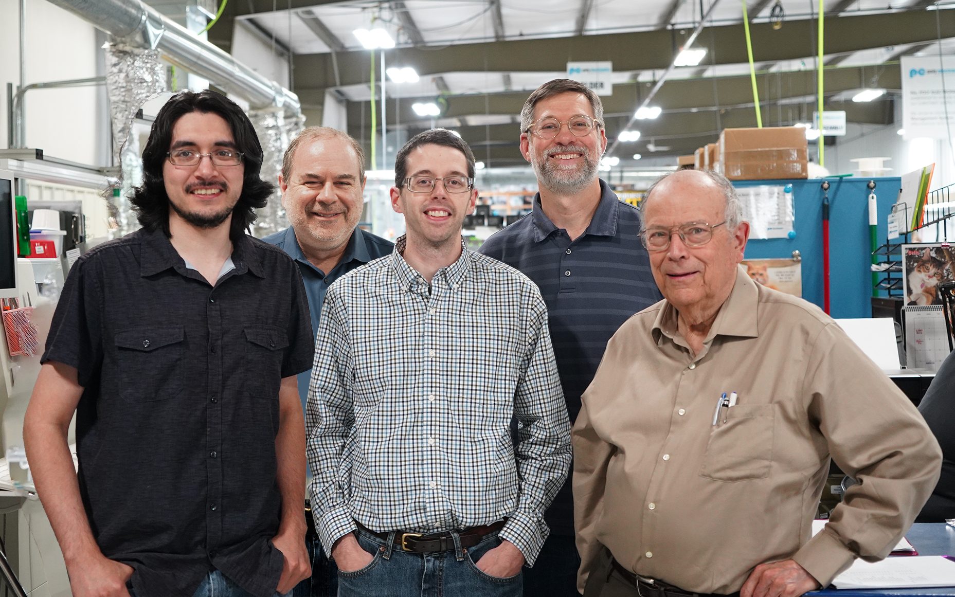 Design Team Engineering Department discussing project with customer